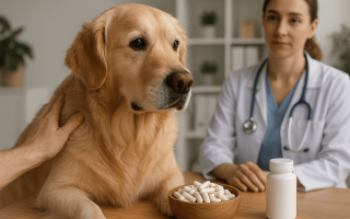 How long should a dog be on probiotics — 2025 guide; golden retriever with veterinarian, dosage and duration advice