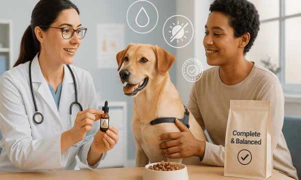 Do dogs need vitamin D supplements—vet consultation with a dog; safety, deficiency and toxicity explained