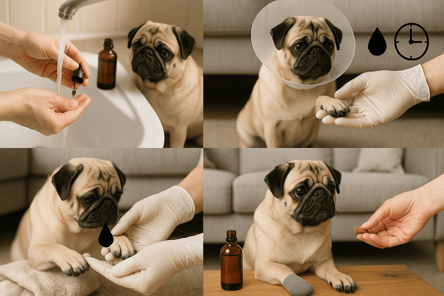 How to apply vitamin E oil to dogs safely—patch test, tiny amount, prevent licking