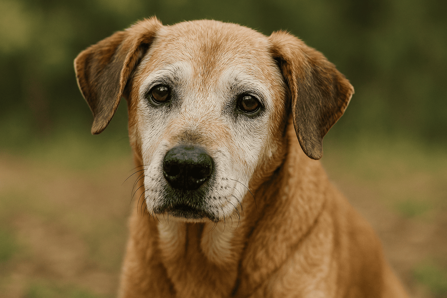 Senior dog supplements—close-up of an older dog; vet-reviewed guide to what works, safe dosing, and what to skip